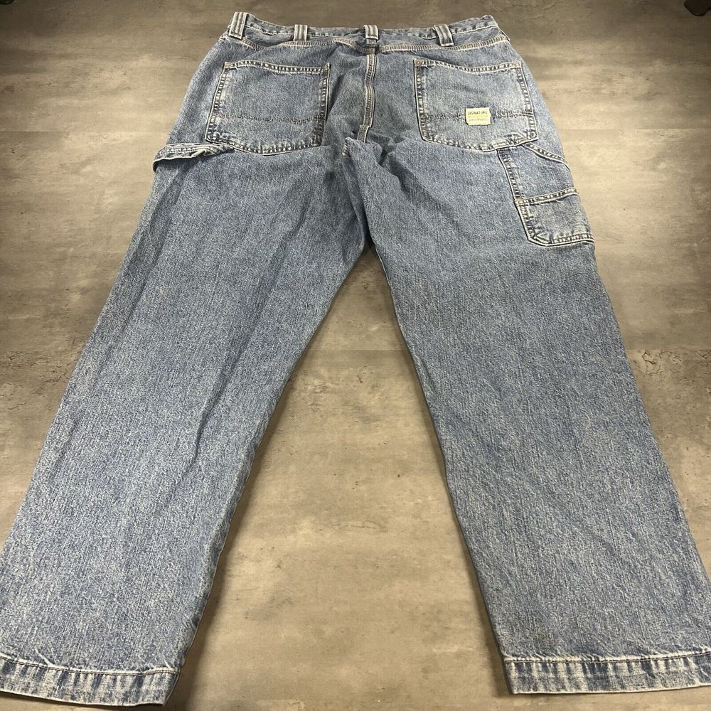 Levi Jeans Mens 35x30 Blue Denim Carpenter Light Wash Faded‎ Work Chore